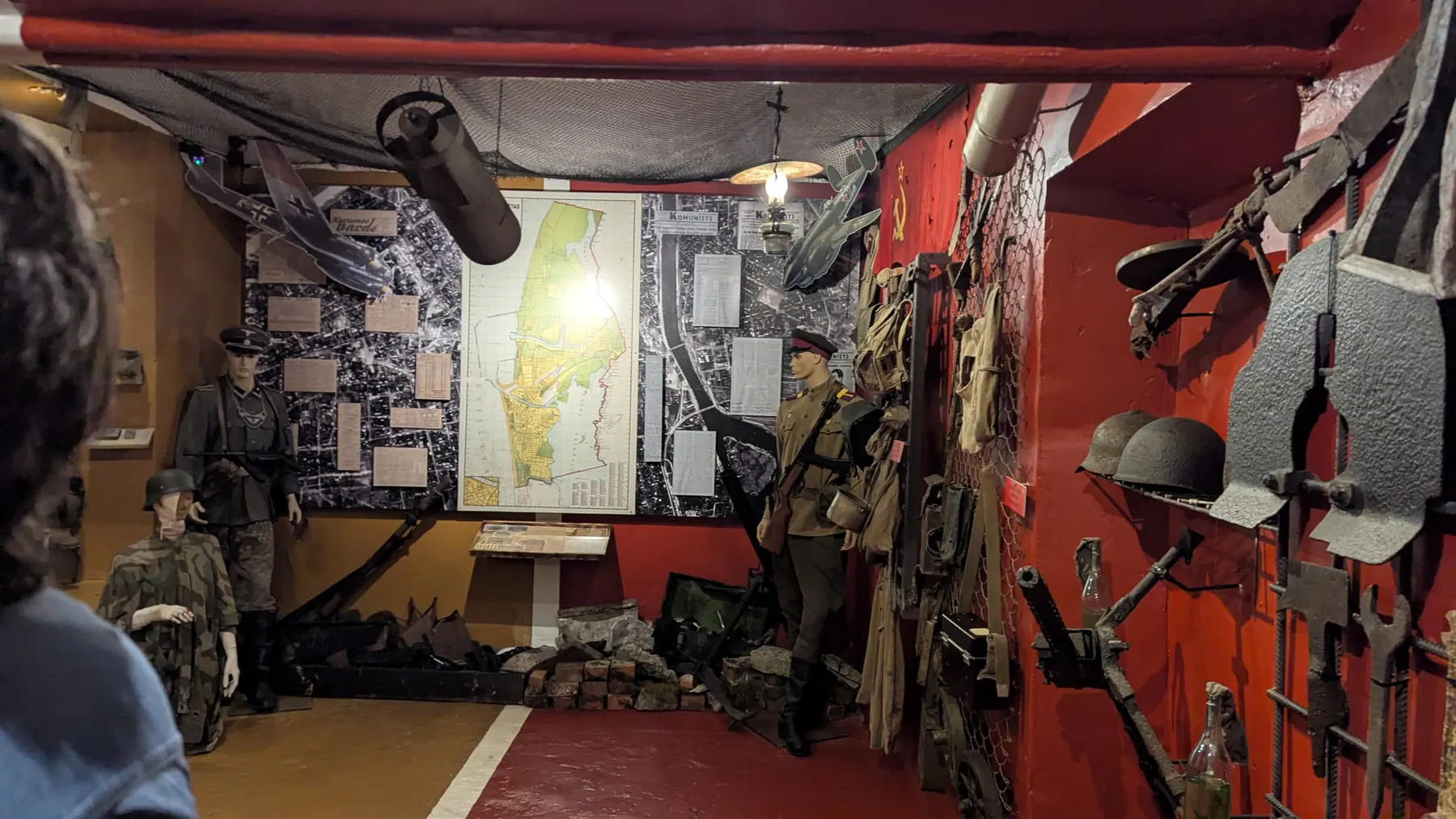A Soviet-era display room inside Karosta Prison