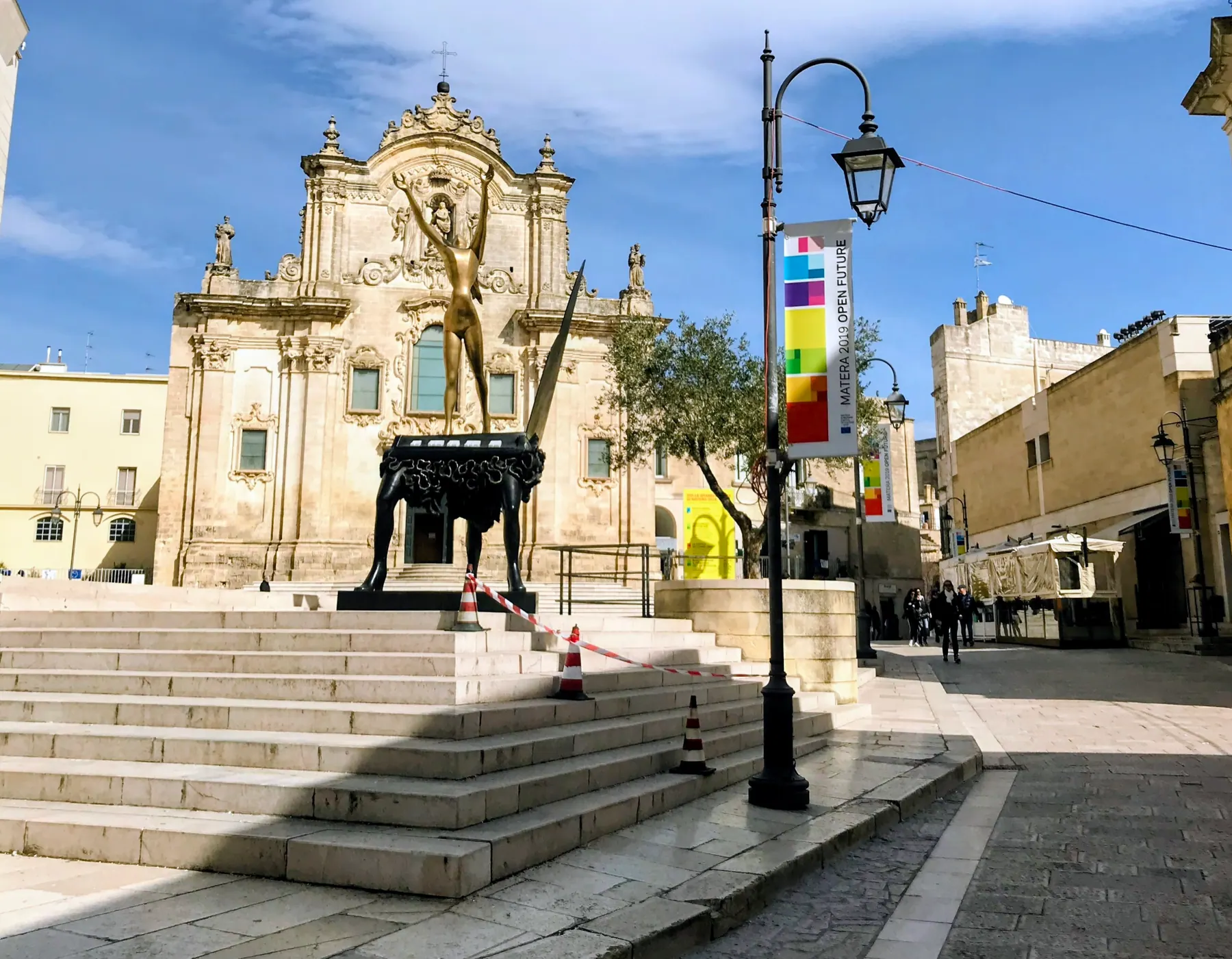 Piazza San Francesco in Matera's upper town