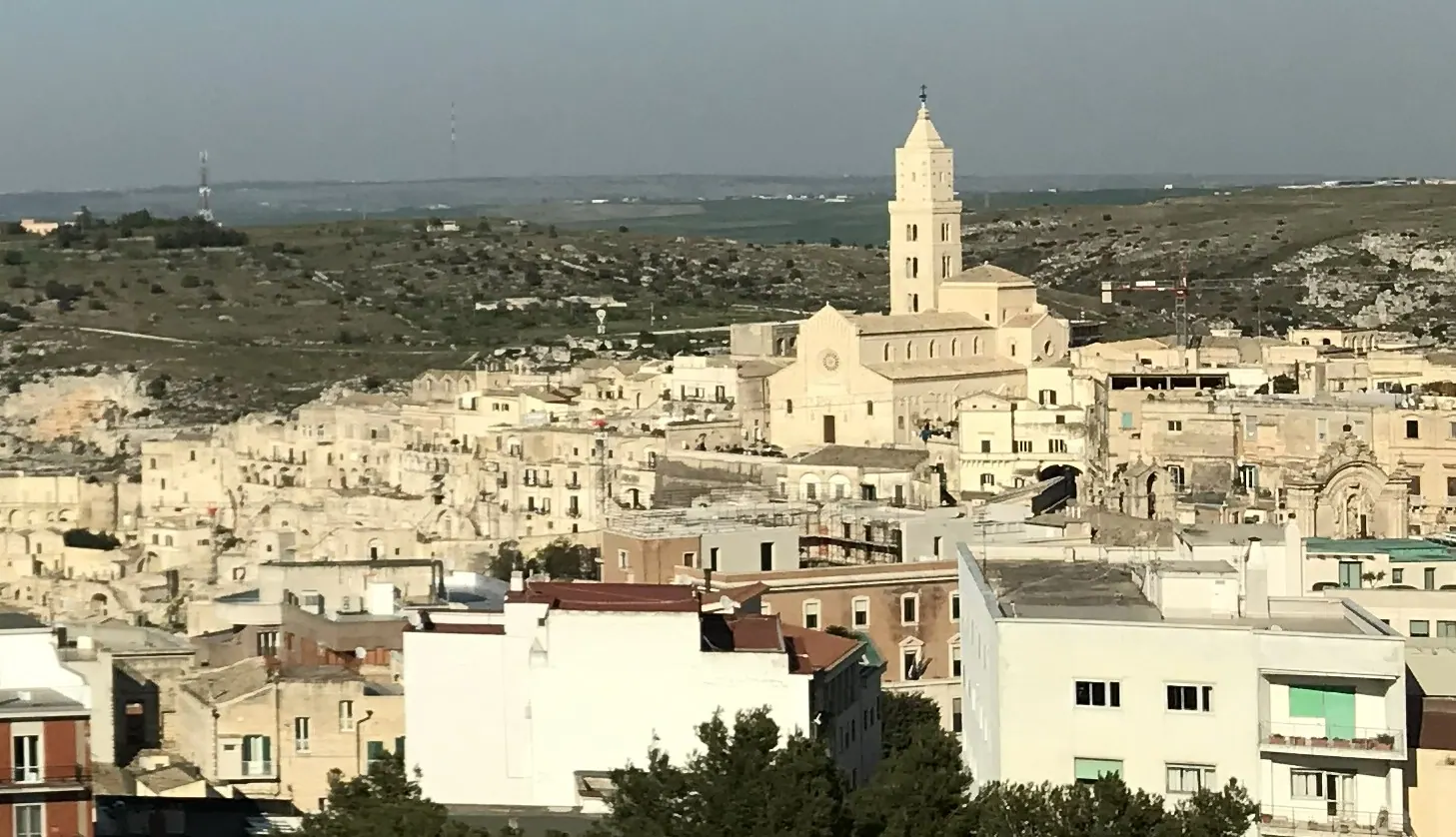 Matera Cathedral rising above the old city