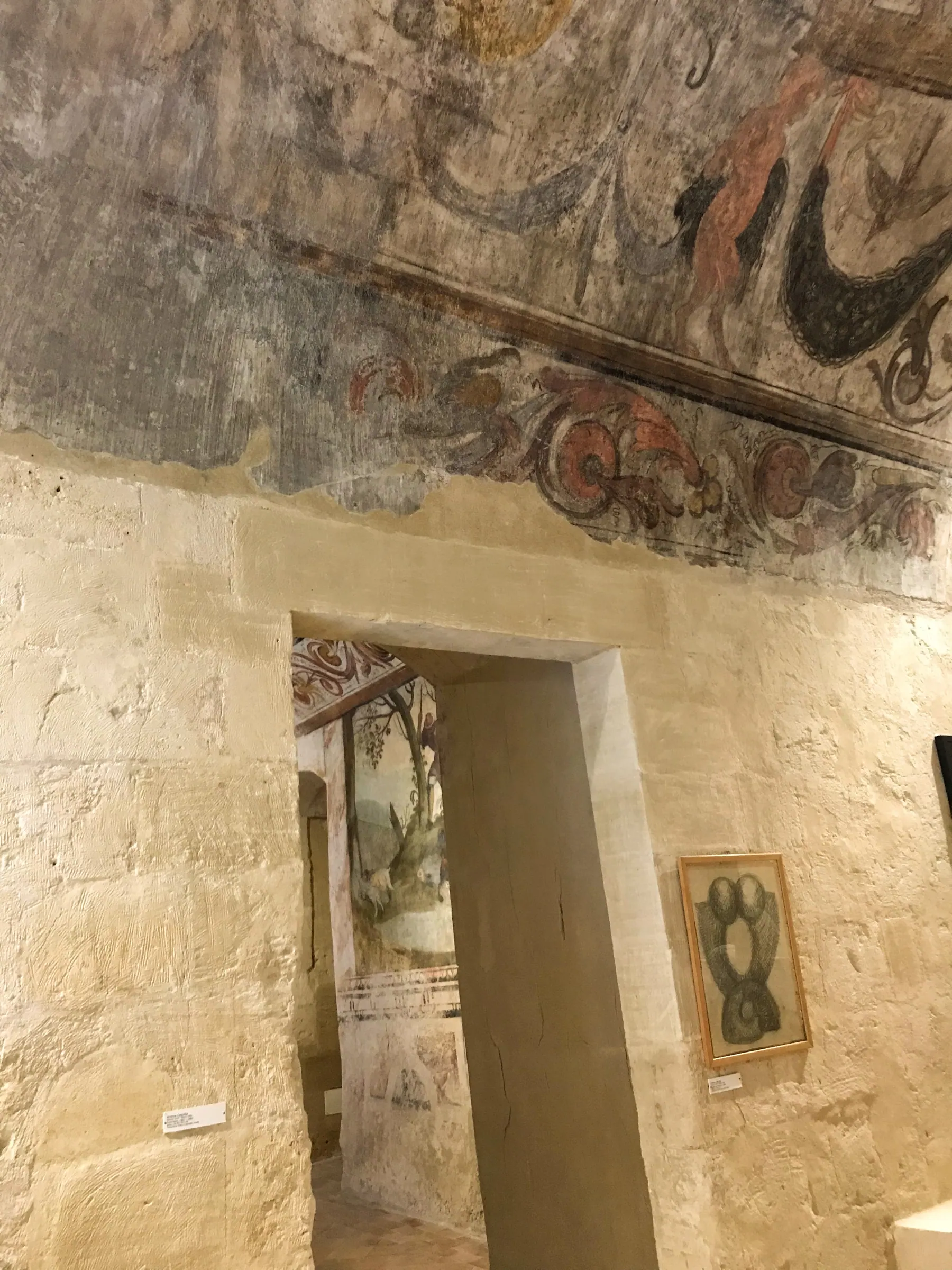 The doorway of Casa Noha in Matera