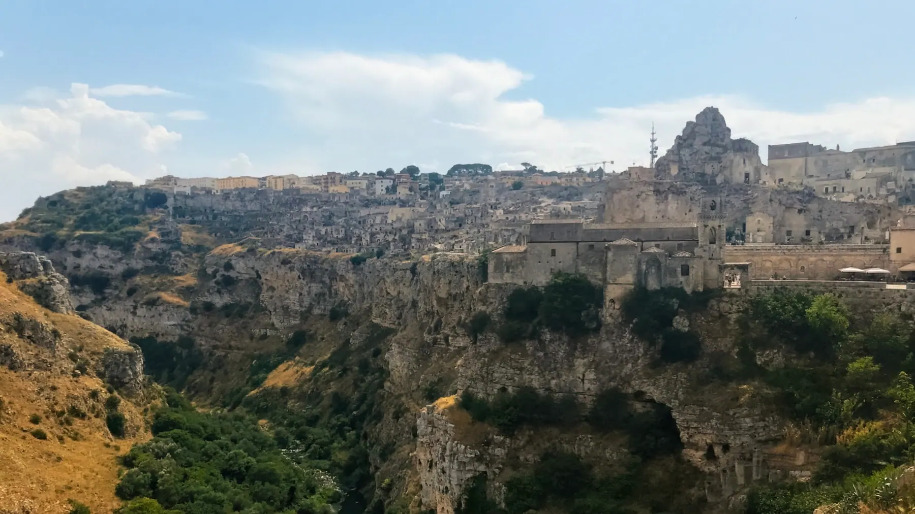 The Murgia plateau facing the Sassi