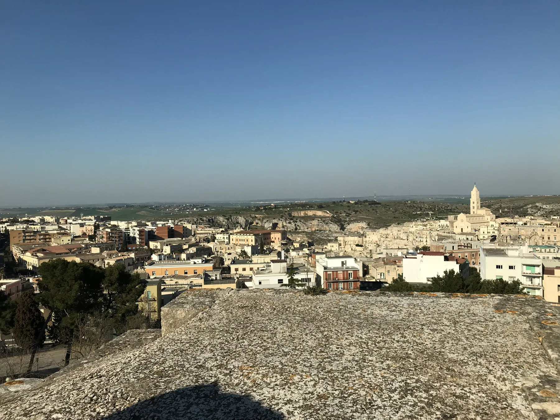 Castello Tramontano above Matera